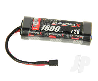 Superpax Battery 2/3A 7.2V 6-Cell 1600mAh NiMH Stick HCT