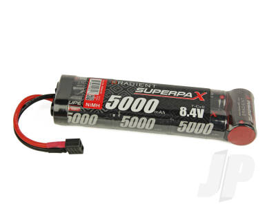 Superpax Battery SC 8.4V 7-Cell 5000mAh NiMH 6-1 Stick HCT