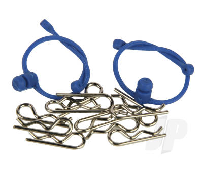 Body Clips  with Blue Retainers (2)