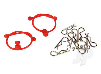 Body Clips  with Red Retainers (2)