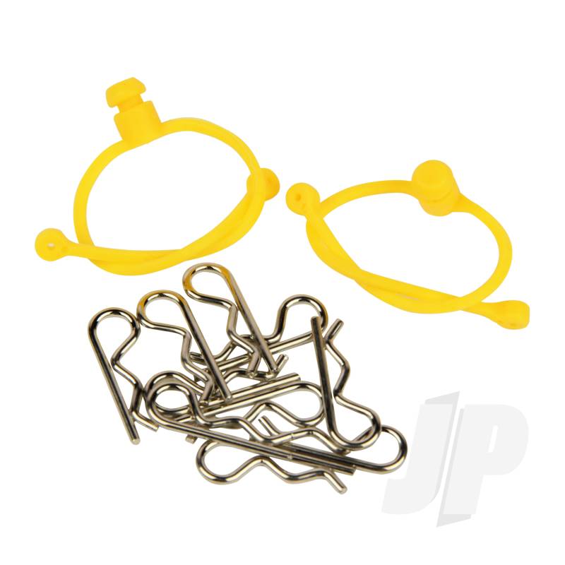 Body Clips  with Yellow Retainers (2)