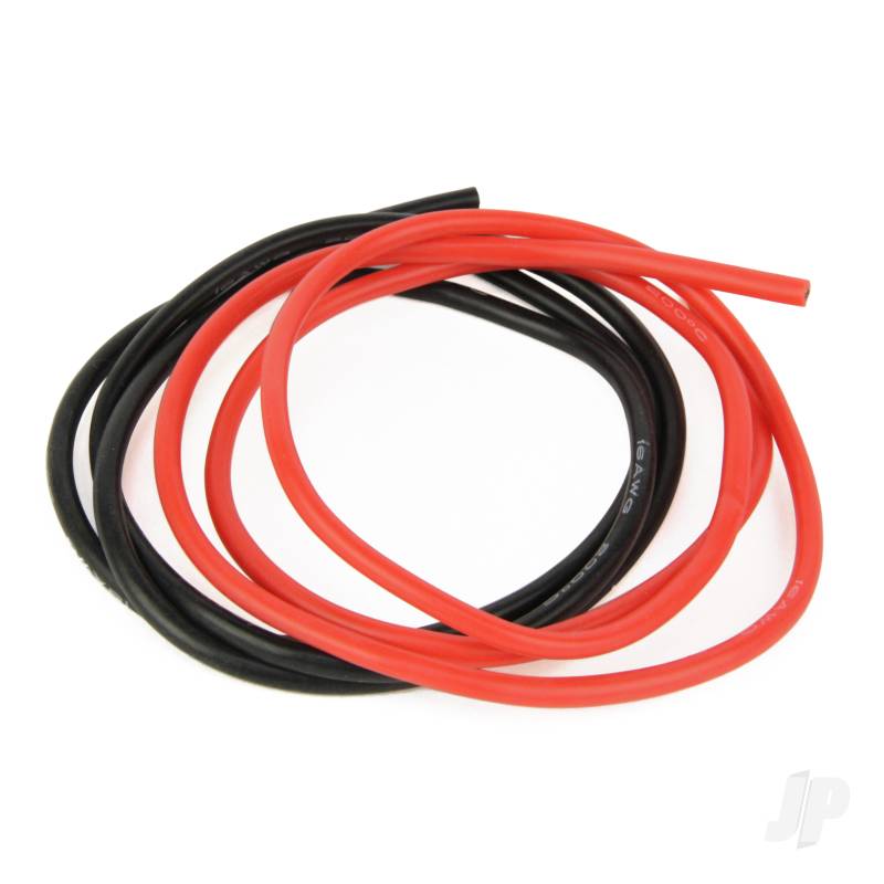 Silicone Wire 16ga 2ft Red-Black
