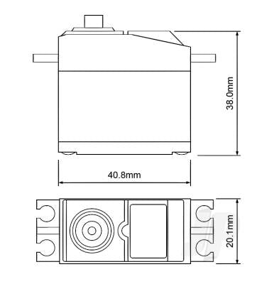 RS-HT201-MG Standard 6.5kg Analog HT MG Servo