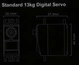 RS-SD201-13KG-MG Standard 13kg Digital Servo