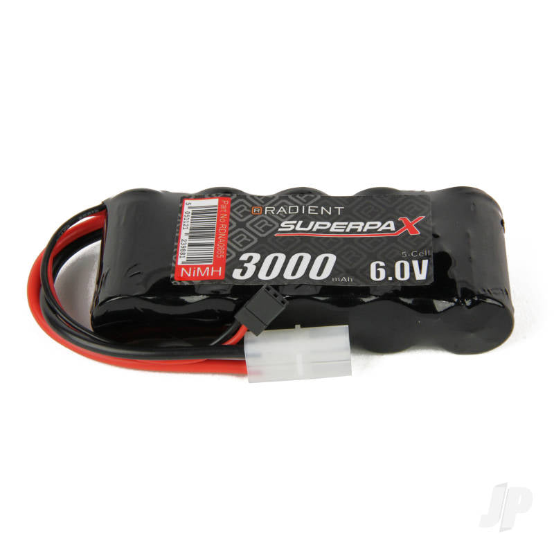 NiMH 6.0V 3000mAh SC Flat Rx Battery  TAM / JR