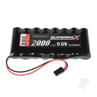 Radient NiMH 9.6V 2000mAh AA Flat (Tx/Jr)