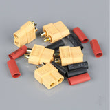 XT60 Female (Battery End) including Heat Shrink (5pcs)