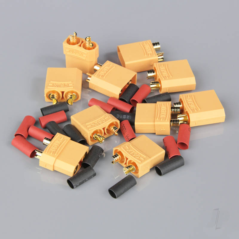 XT90 Pairs including Heat Shrink (5pcs)