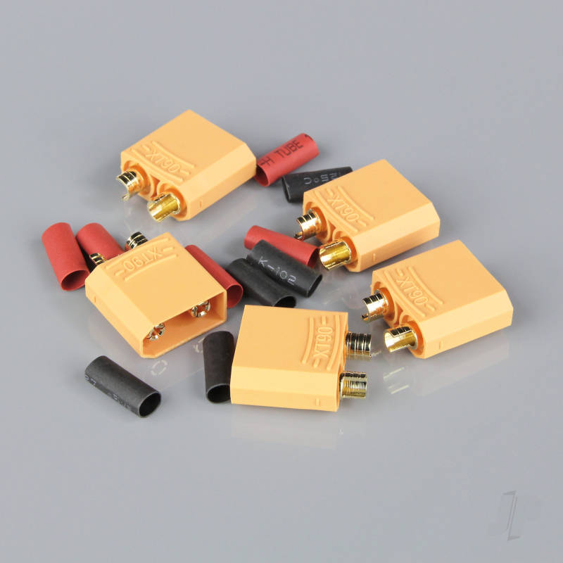 XT90 Male including Heat Shrink (ESC End) (5pcs)