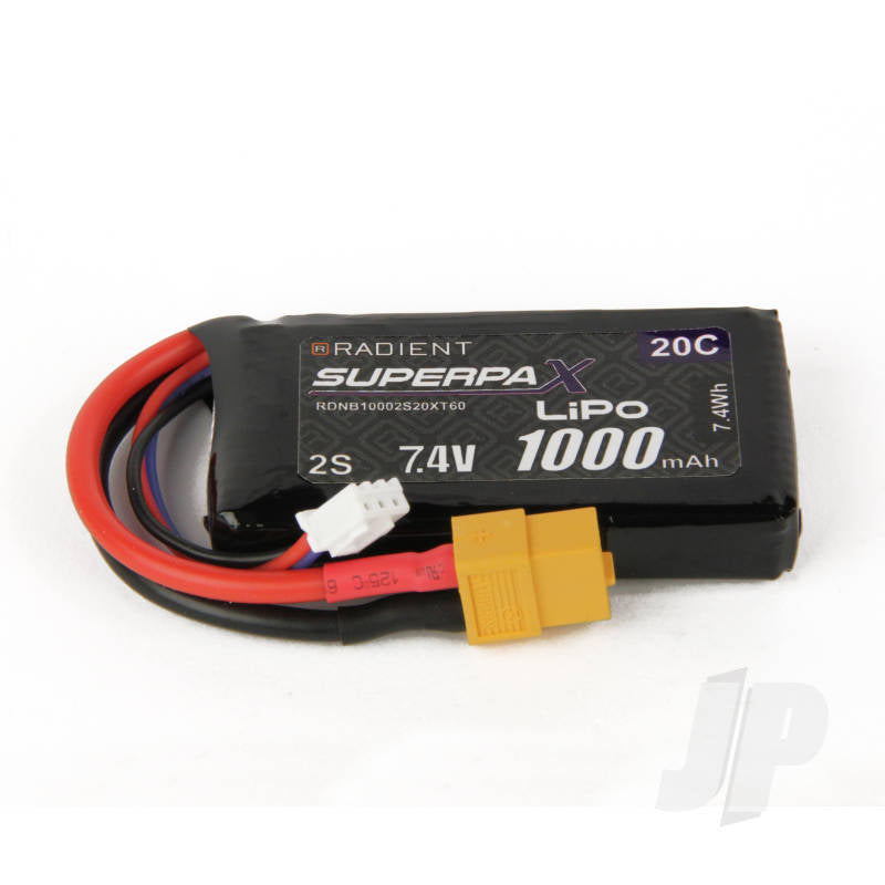 LiPo 2S 1000mAh 7.4V 20C XT60