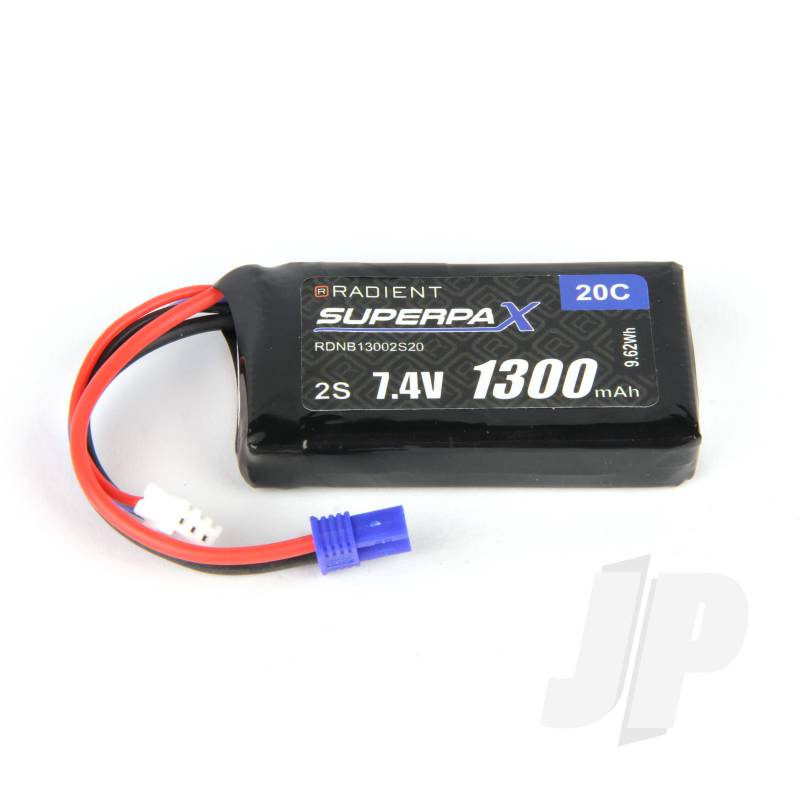 LiPo 2S 1300mAh 7.4V 20C EC2