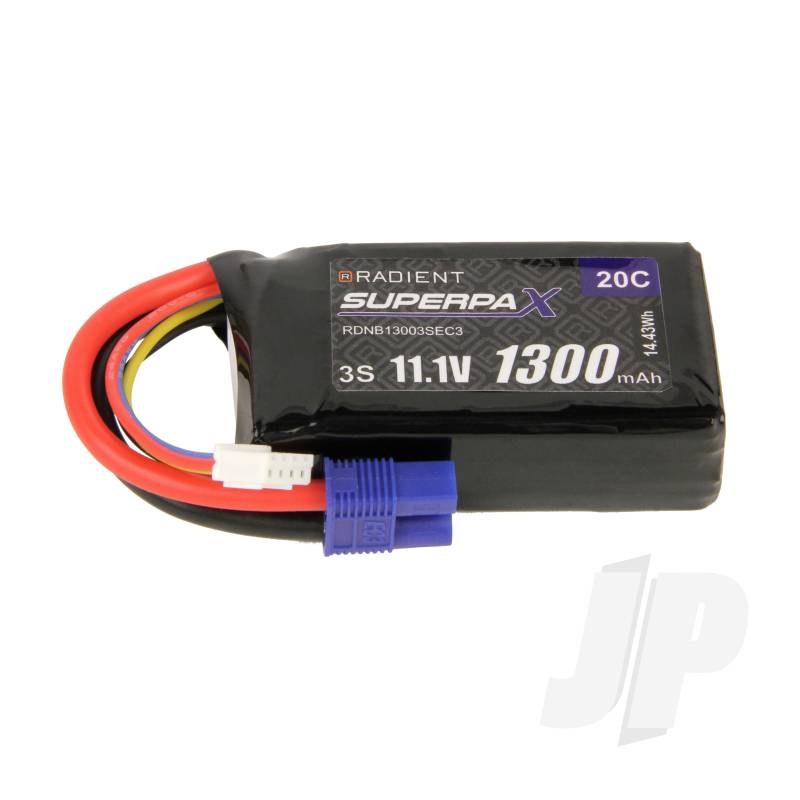 LiPo 3S 1300mAh 11.1V 20C EC3