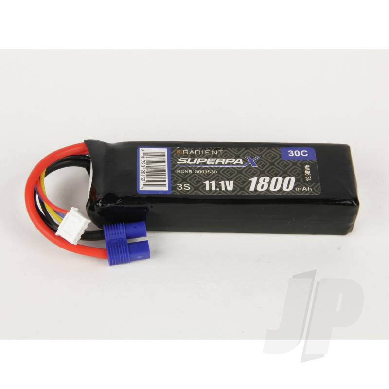 LiPo 3S 1800mAh 11.1V 30C EC3