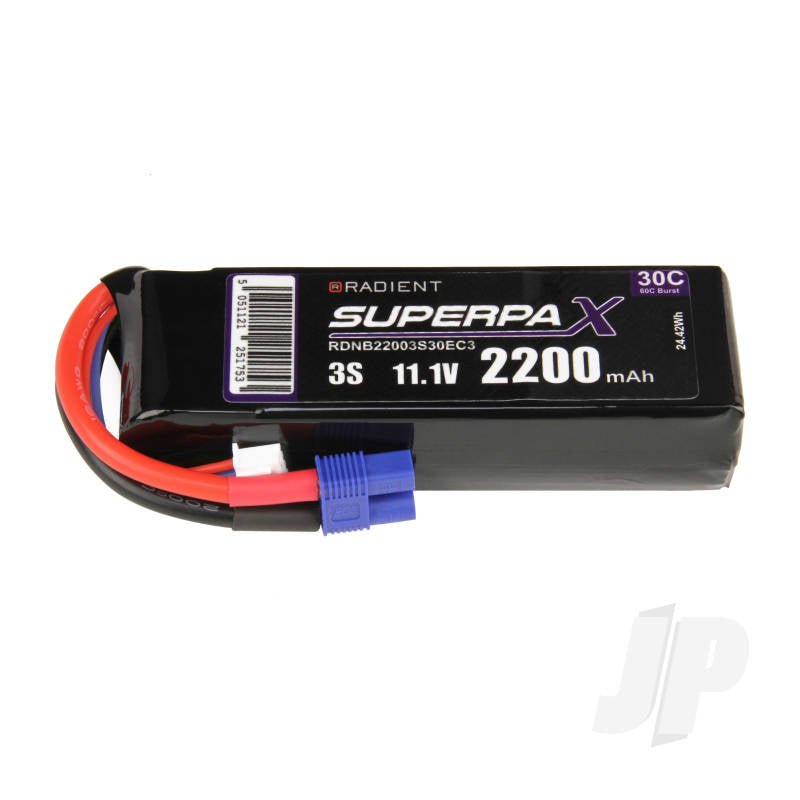 LiPo 3S 2200mAh 11.1V 30C EC3