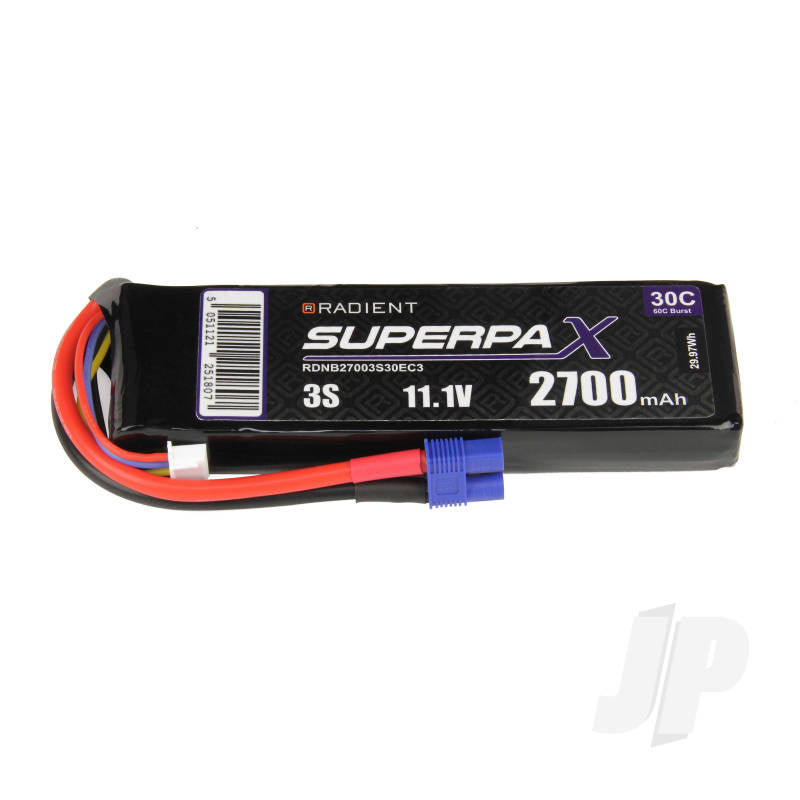 LiPo 3S 2700mAh 11.1V 30C EC3