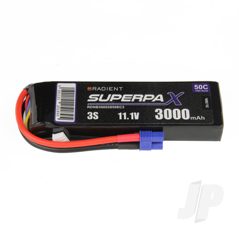 LiPo 3S 3000mAh 11.1V 50C EC3