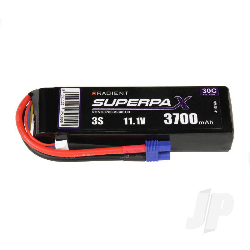 LiPo 3S 3700mAh 11.1V 30C EC3