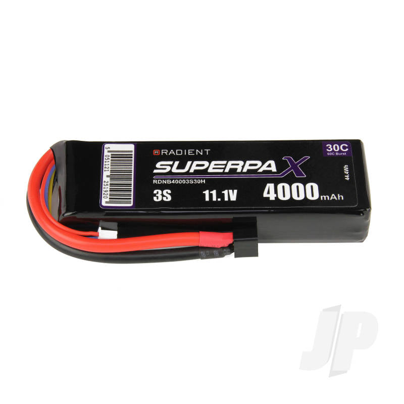 LiPo 3S 4000mAh 11.1V 30C Deans (HCT)