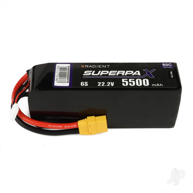 LiPo 6S 5500mAh 22.2V 80C XT90