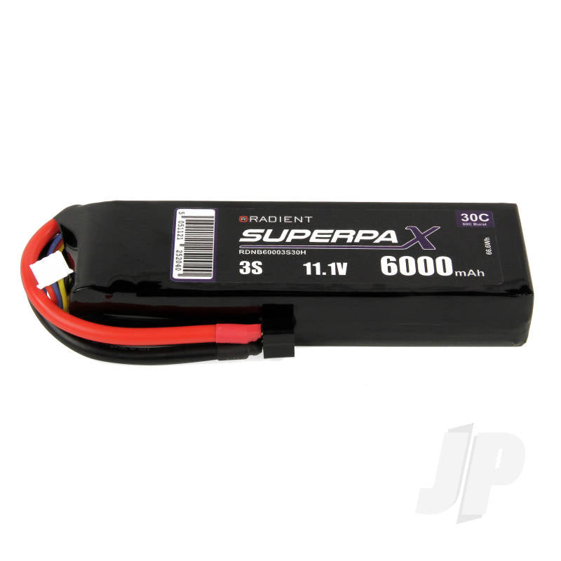 LiPo 3S 6000mAh 11.1V 30C Deans (HCT)