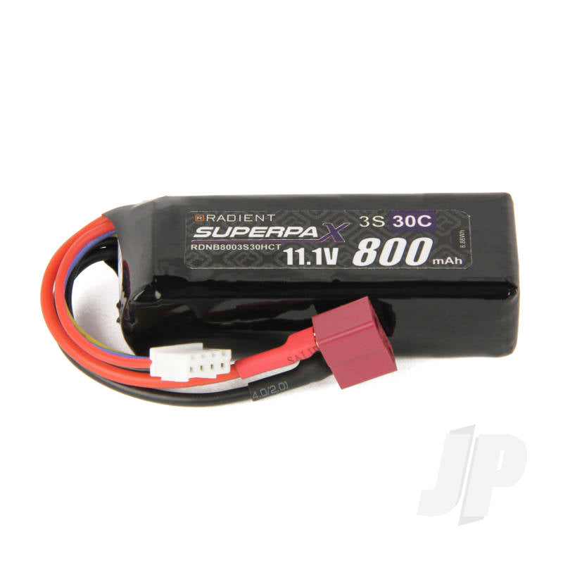 LiPo 3S 800mAh 11.1V 30C Deans (HCT)