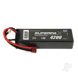 LiPo 2S 4200mAh 7.4V 50C Hard Case Stick Pack (Deans) RDNBH4200s2C50DN