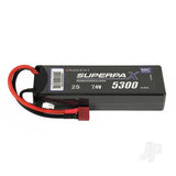 LiPo 2S 5300mAh 7.4V 50C Hard Case Stick Pack (Deans) RDNBH5300S2C50DN