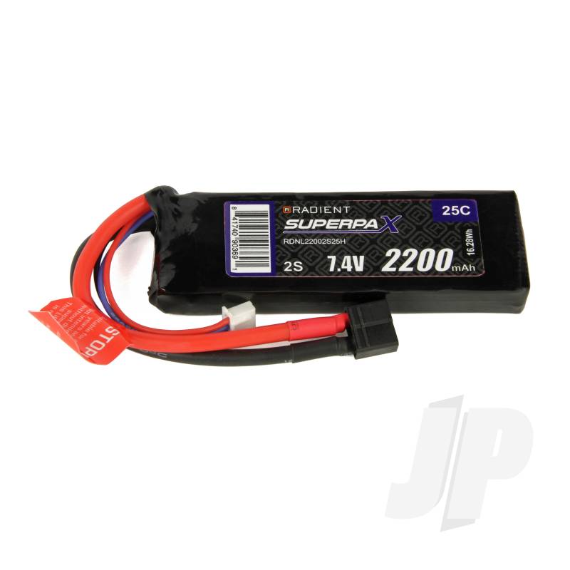 LiPo 2S 2200mAh 7.4V 25C HCT