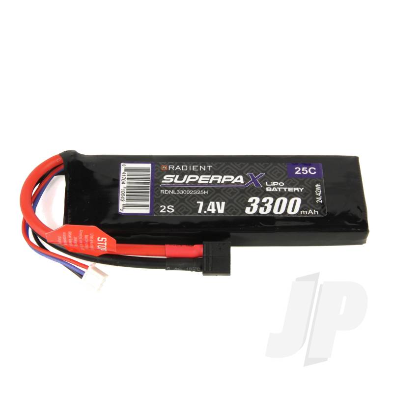 LiPo 2S 3300mAh 7.4V 25C HCT