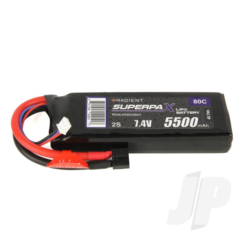 LiPo 2S 5500mAh 7.4V 80C HCT