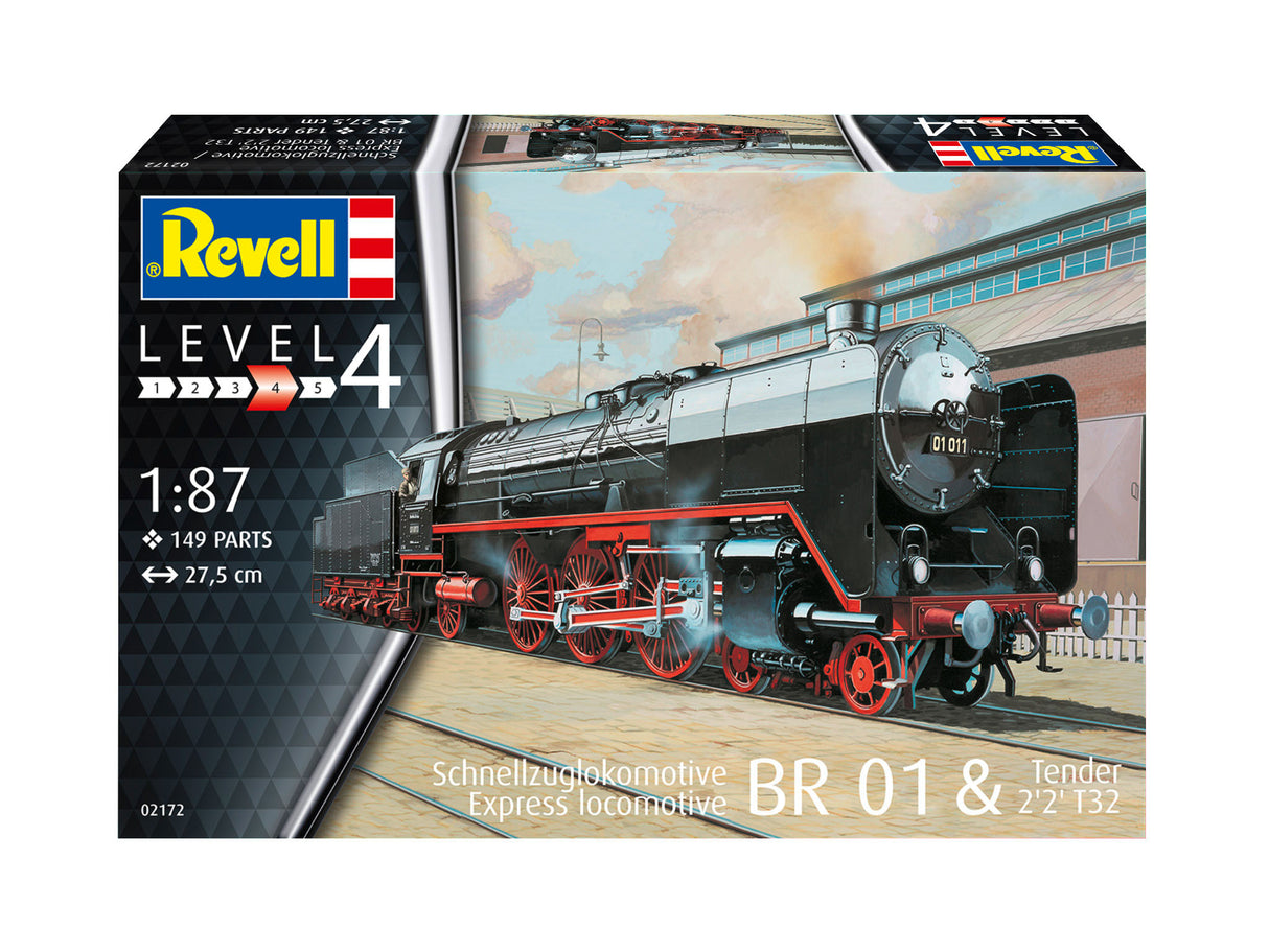 Revell 1/87 Express locomotive BR01 with tender 2 2  T32 02172