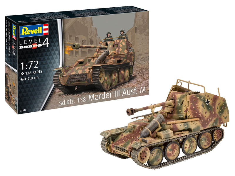 Revell 1/72 Sd.Kfz. 138 Marder III Ausf. M 03316