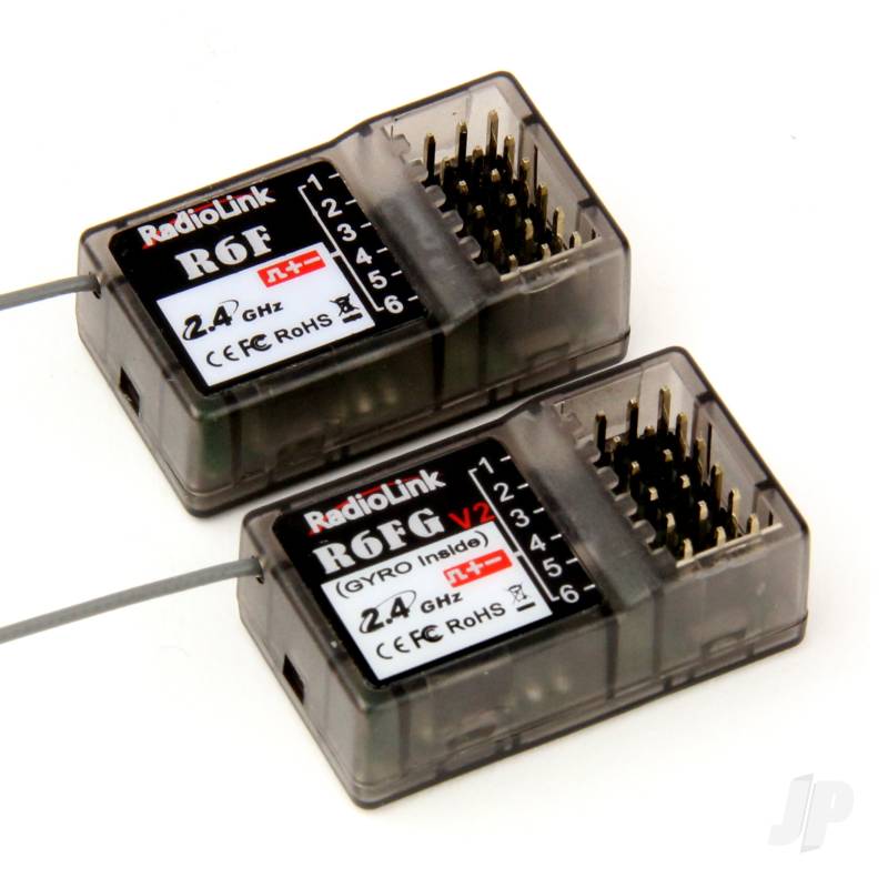 RadioLink RC4GS 2.4GHz 4-Channel Tx with 1x R6FG (Gyro Rx) and 1x R6F (Standard Rx)