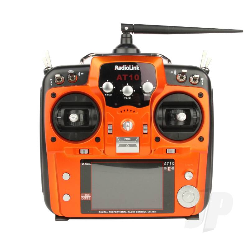 AT10II 2.4GHz 12-Channel Transmitter with Receiver (Orange) (Mode 1)