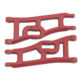 RPM WIDE FRONT A-ARMS FOR ELEC RUSTLER & STAMPEDE - RED