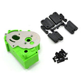 RPM TRAXXAS 2WD HYBRID GEARBOX HOUSING AND REAR MOUNTS GREEN