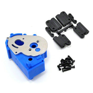 RPM TRAXXAS 2WD HYBRID GEARBOX HOUSING AND REAR MOUNTS BLUE