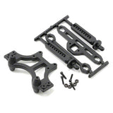 T/E-MAXX SHOCK TOWER & MOUNTS - BLACK