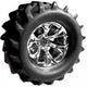 T/E-MAXX/SAVAGE/MGT  inchTITAN inch WIDE CHROME WHEELS