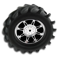 T-MAXX/SAVAGE/MGT  MONSTER SPIDER  CHROME WHEELS