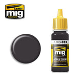 Ammo Mig Jimenez Acrylic 17ml Paint RUBBER & TIRES MIG033