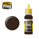 Ammo Mig Jimenez Acrylic 17ml Paint RUST TRACKS