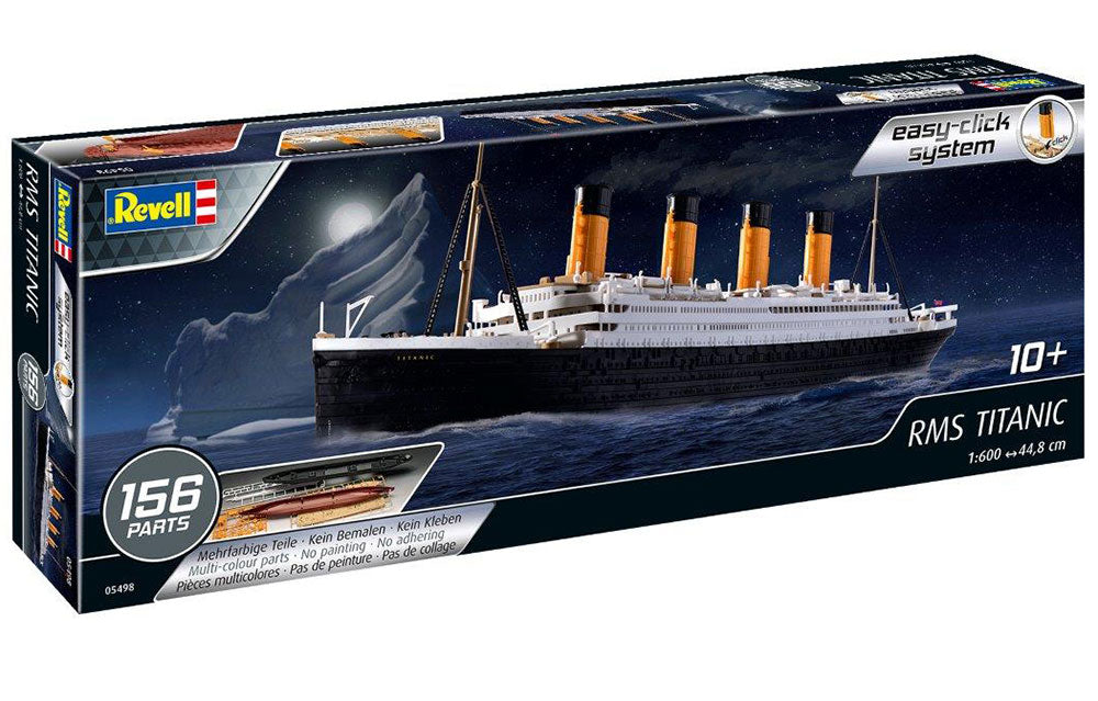 Plastic Kit Revell 1/600 RMS Titanic Easy Click Model Kit 05498