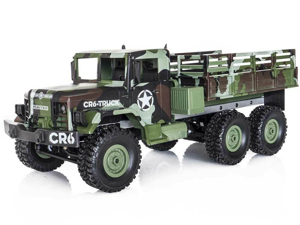 Funtek CR6 1/16th 6WD Military RTR Truck (Camouflage) ONE ONLY