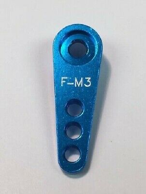 Futaba Standard 25T Aluminum Single Side Arm - Blue - 3 hole