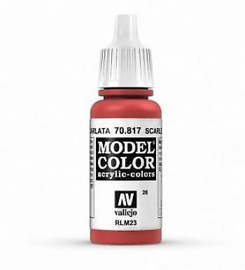 Vallejo 70817 Model Color 026 Scarlet 17ml