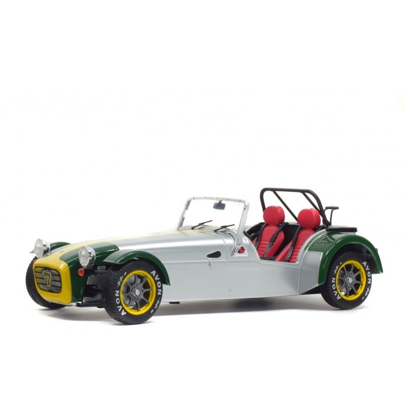 1:18 1989 LOTUS SEVEN - ALUMINIUM BODY & GREEN NOSE