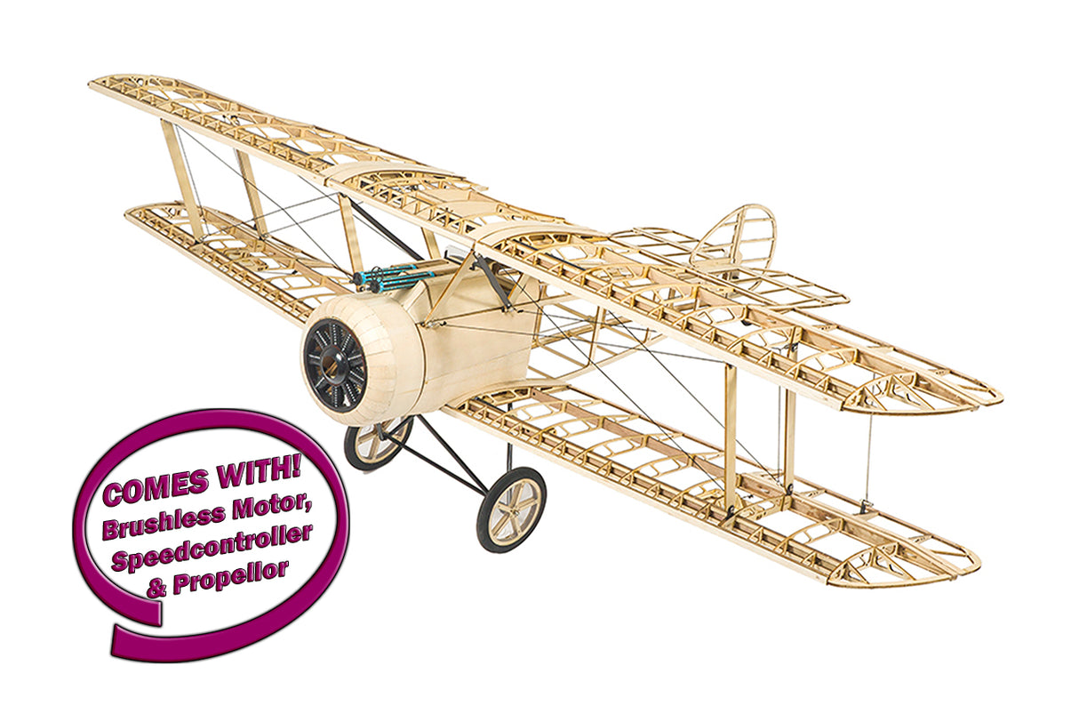 DW Sopwith Camel 1.2M Balsa Kit (inc Motor-Prop-ESC-Servos)