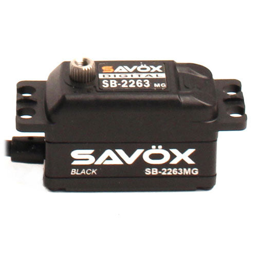 SAVOX SB2263MGB LOW PROFILE BRUSHLESS DIGI 10KG/0.076s@6.0V - BLACK