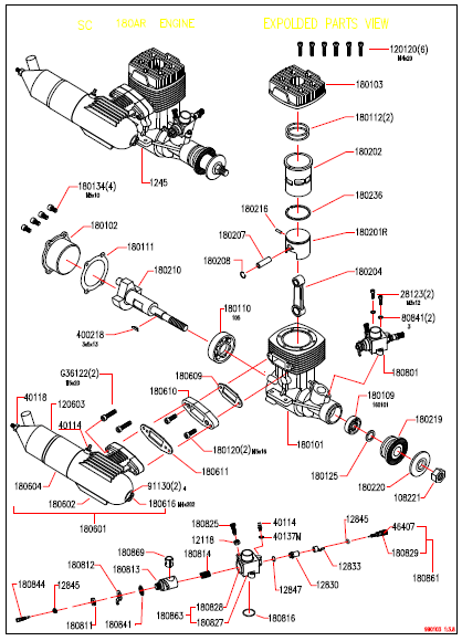 180201R SC180 Piston